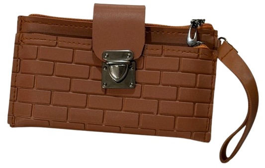 Premium Brown Multi-Compartment Hand Wallet / Clutch