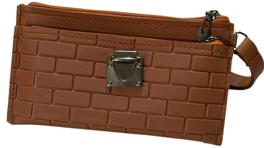 Premium Brown Multi-Compartment Hand Wallet / Clutch