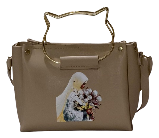 Mini cross body/ floral satchel handbag
