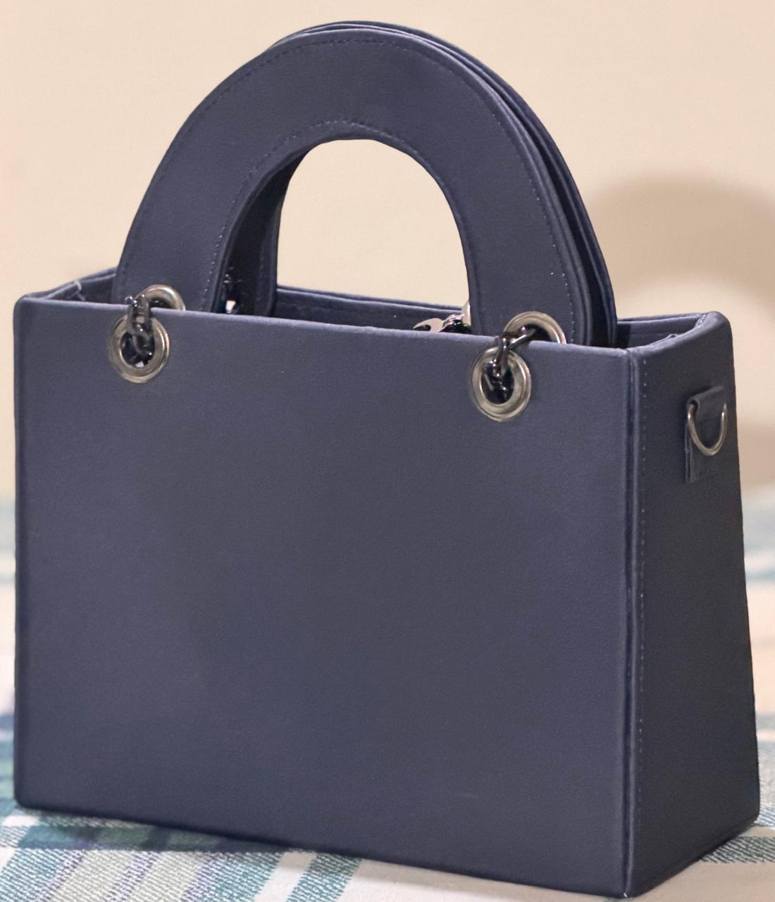 Elegant Printed Top Handle Handbag / Tote Bag