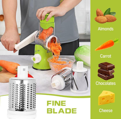 Time saving 3 in 1 multifunctional Manual Vegetable Cutter Slicer Round kitchen gadgets