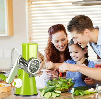 Time saving 3 in 1 multifunctional Manual Vegetable Cutter Slicer Round kitchen gadgets
